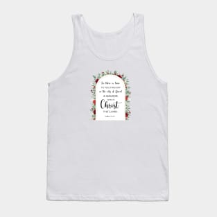 Luke 2 11 Christmas bible quote Tank Top